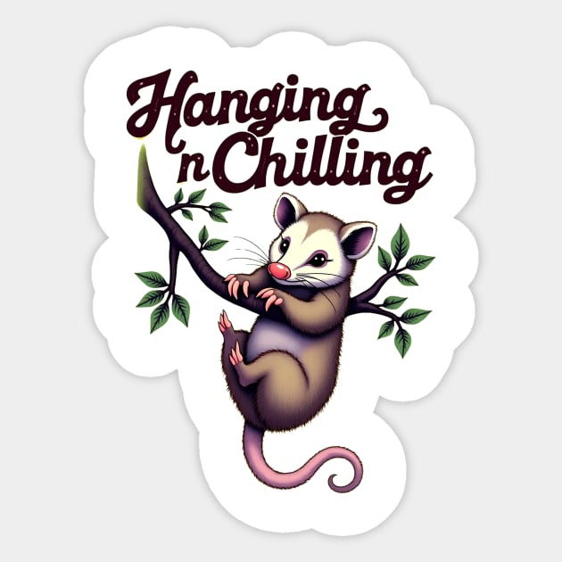Hanging n Chilling Sticker by BA